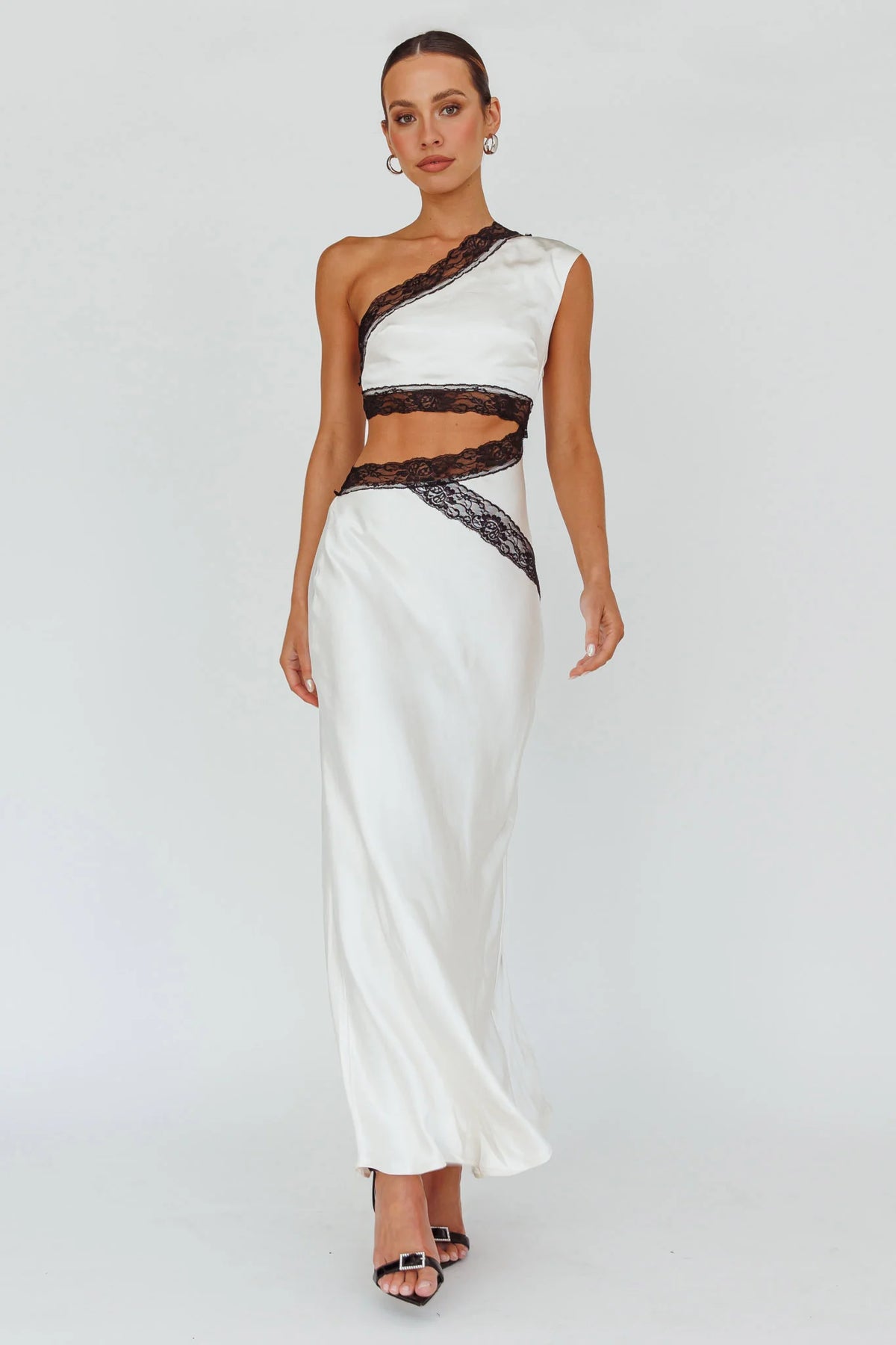 Mahli One-Shoulder Maxi Dress Champagne