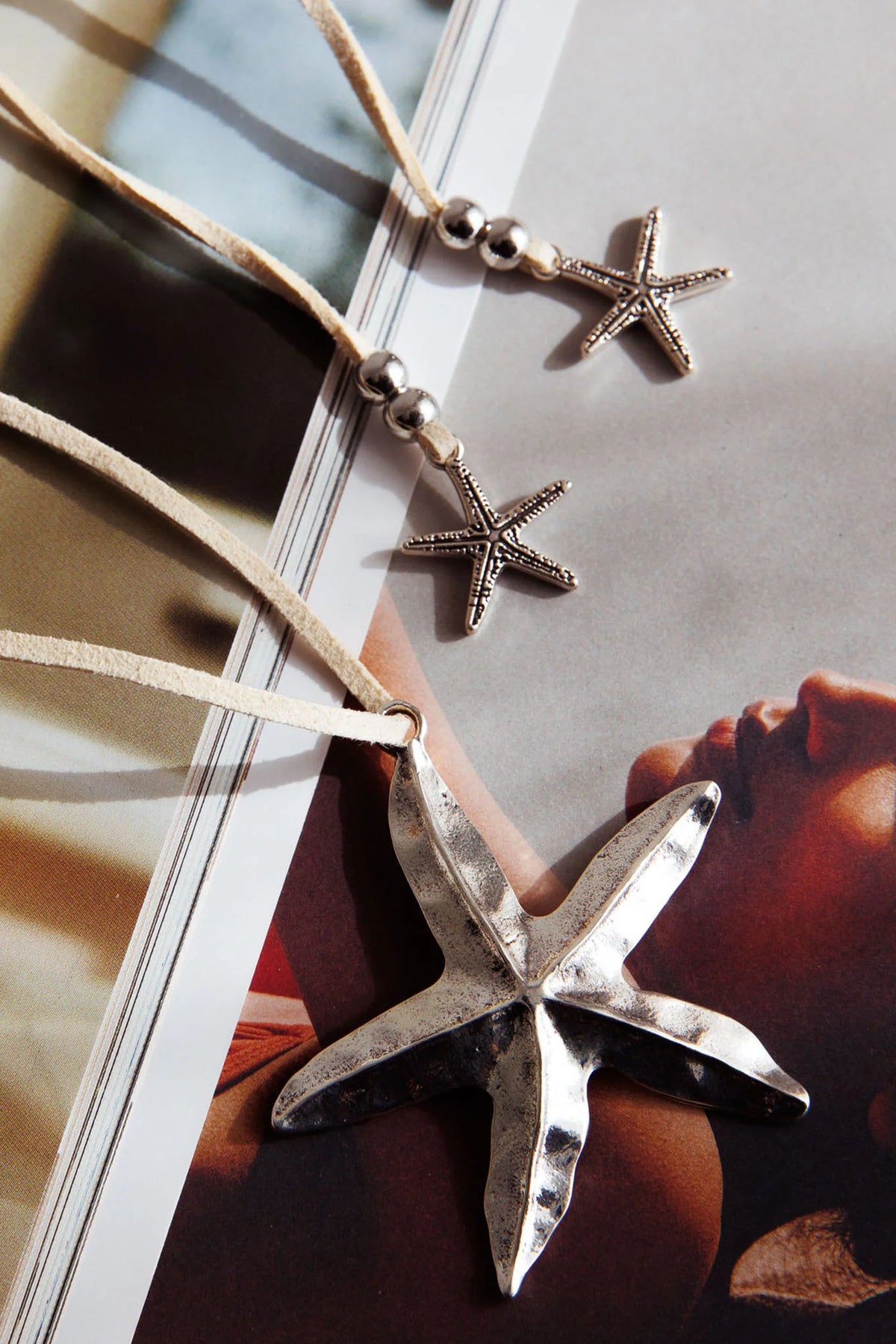 Starfish Pendant Necklace Silver