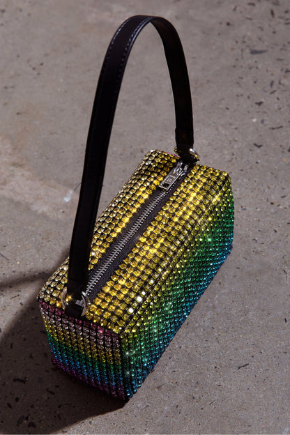 Mara Crystal Rectangular Bag Green Multi