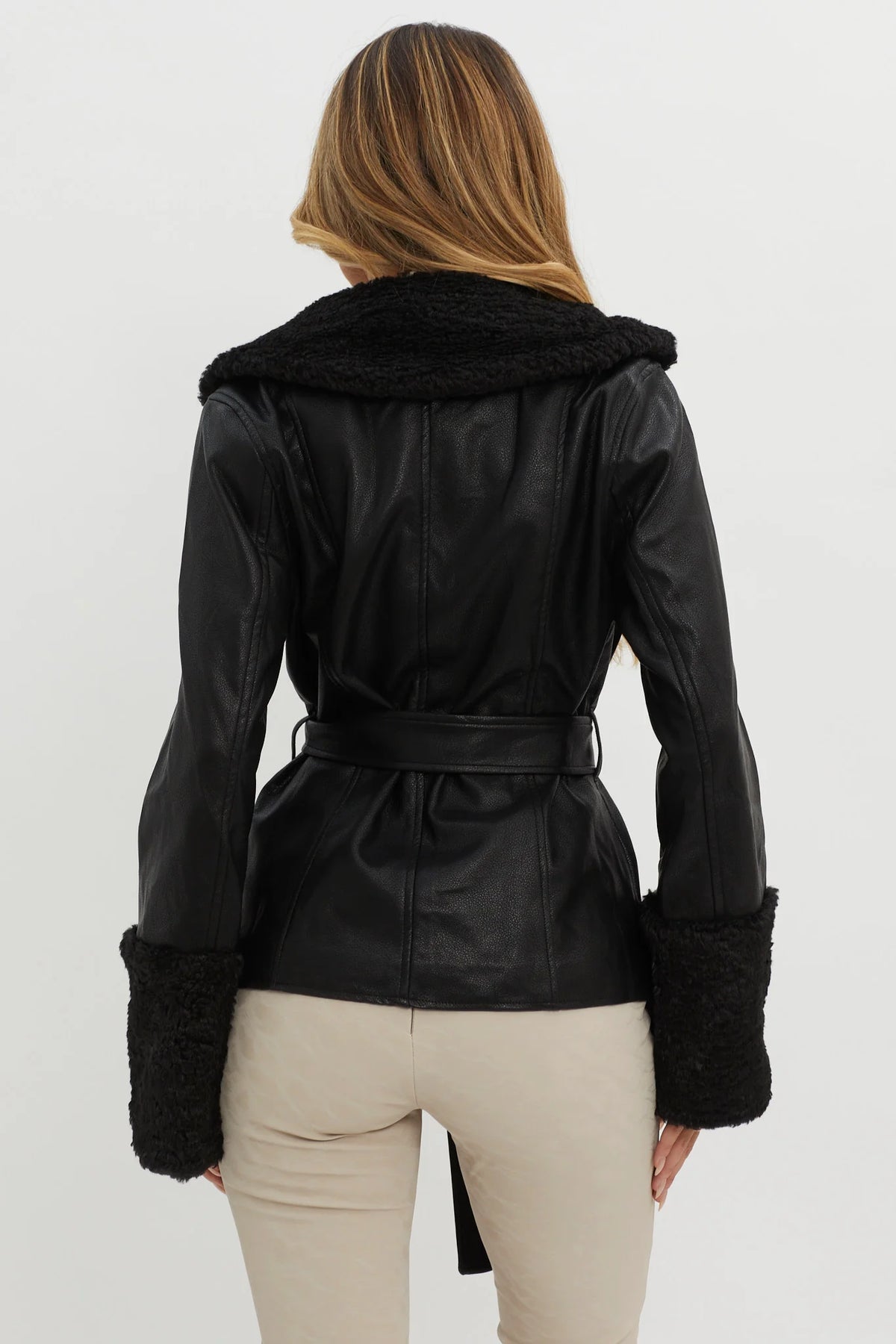 Fireside Teddy Lapel Jacket Black