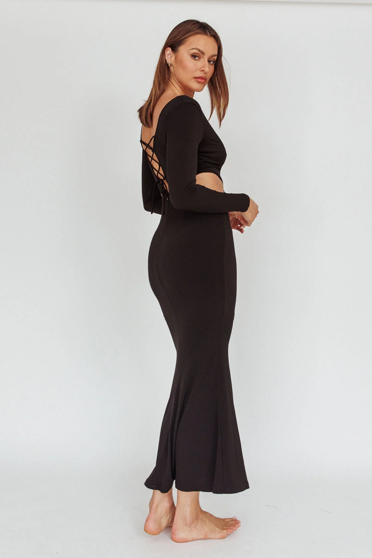 Dress Codes Cut-Out Maxi Dress Black