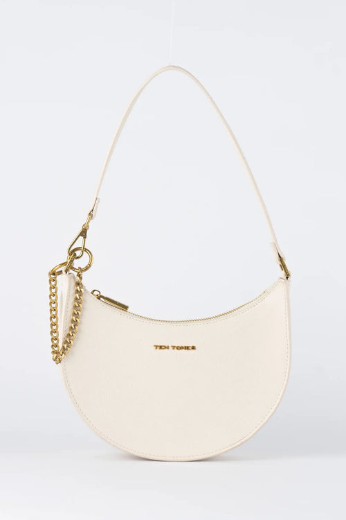 TEN TONES Grayson Moon Bag White
