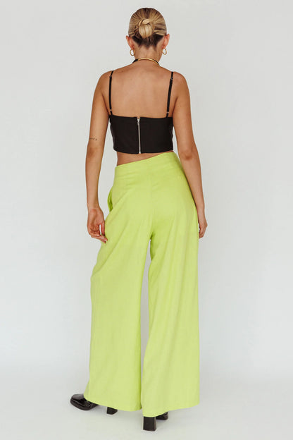 Sloan Side Pocket Trouser Pants Lime