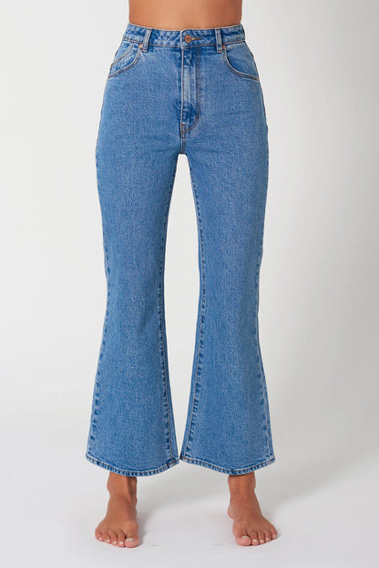 ROLLA'S Eastcoast Flare Ankle Lucy Mid Vintage Blue