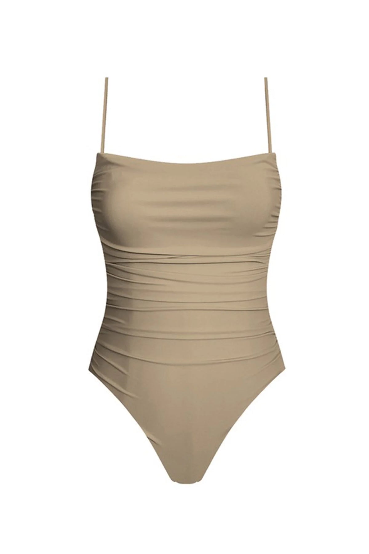Isla Ruched One Piece Swimsuit Suntanned