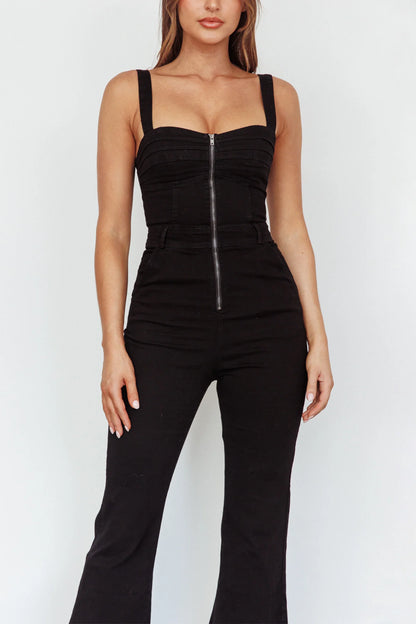 Emilio Flared Jumpsuit Black