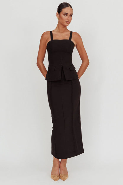Like I Do Maxi Skirt Black