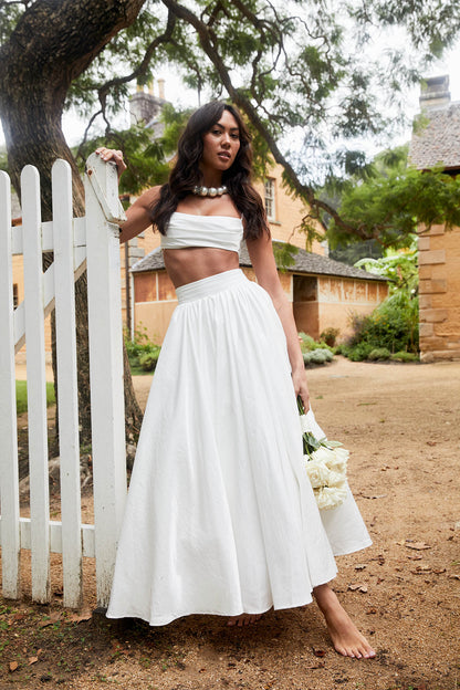 Love Songs Crop Top White