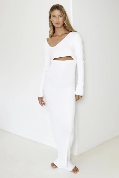 SNDYS Aurora Maxi Dress White
