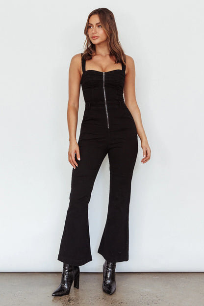 Emilio Flared Jumpsuit Black