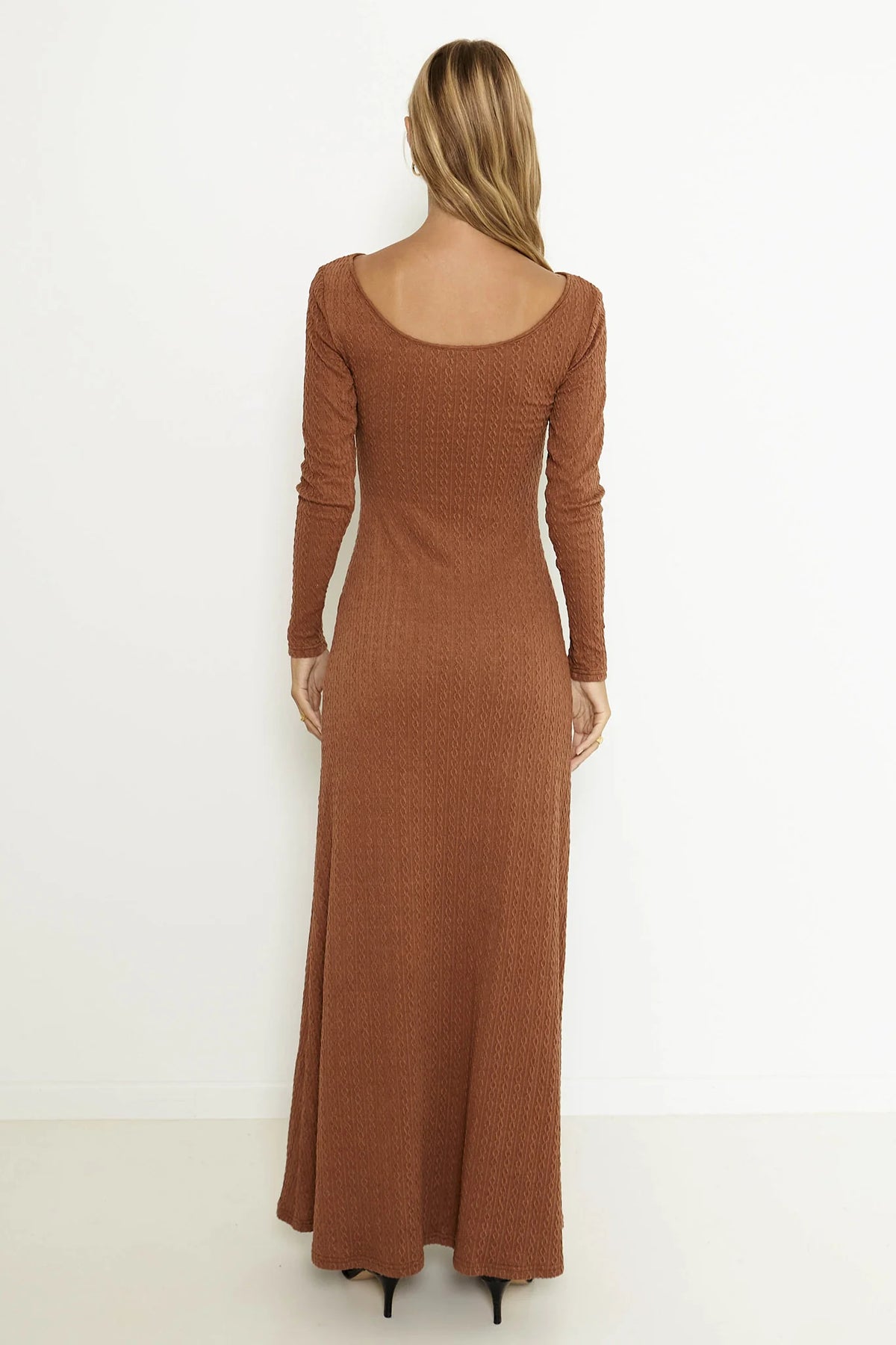 SNDYS Tallulah Maxi Dress Chestnut