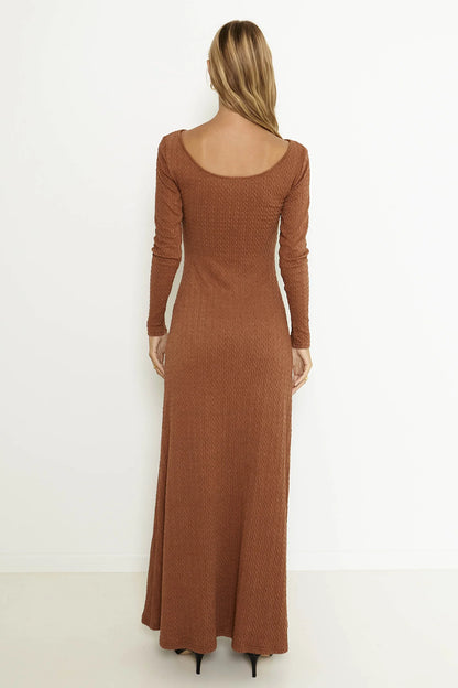 SNDYS Tallulah Maxi Dress Chestnut
