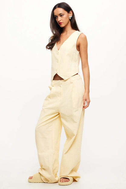 LIONESS Vest Butter